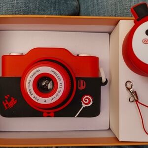 Red and Black Kids Camera